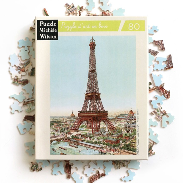 Puzze en bois 80 pièces La Tour Eiffel