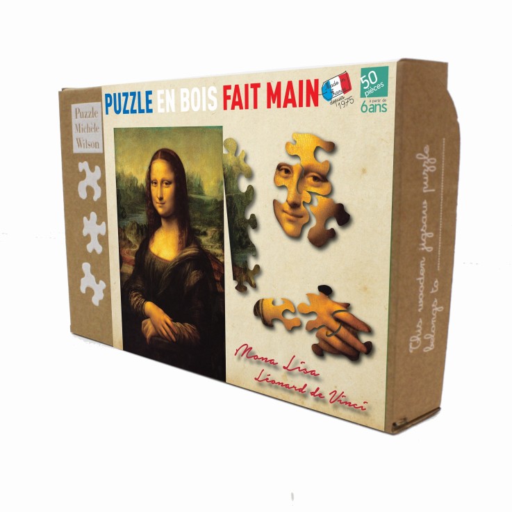 Puzzle en bois 50 pièces La Joconde