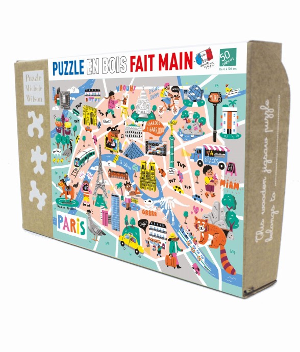 Puzzle en bois 50 pièces...