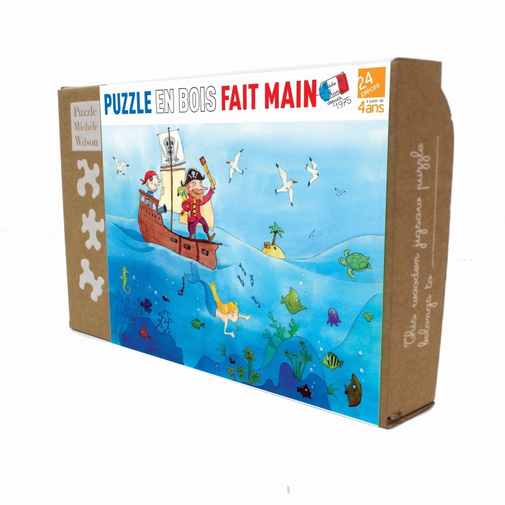 Puzzle en bois 24 pièces Les pirates
