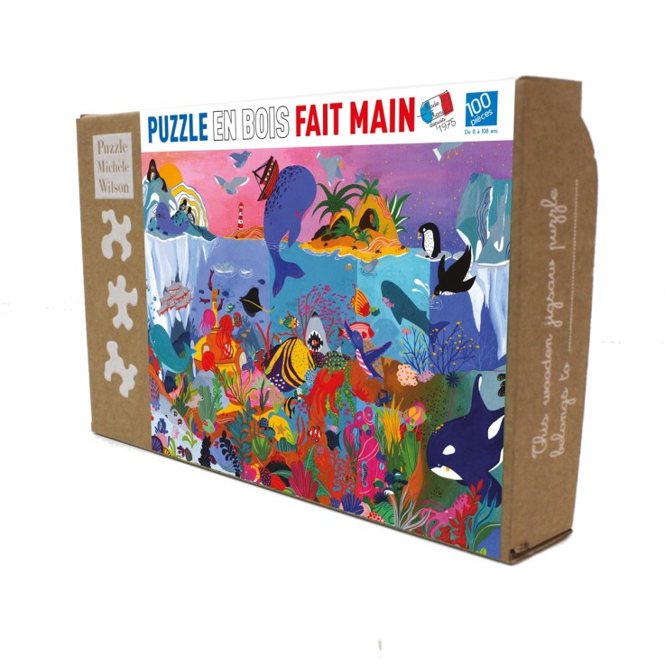 Puzzle en bois 100 pièces Sous les océans