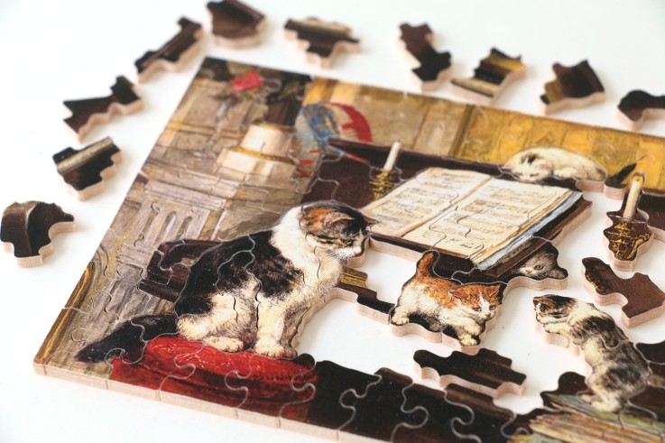 Puzzle en bois 80 pièces La leçon de piano