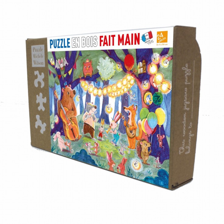 Puzzle en bois 24 pièces Concert dans les bois