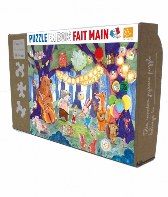 Puzzle en bois 24 pièces...