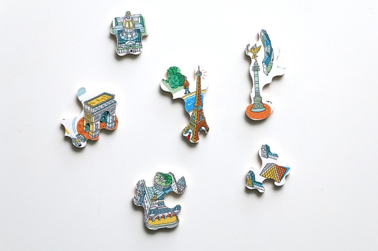 Puzzle en bois 100 pièces Paris Labyrinthes