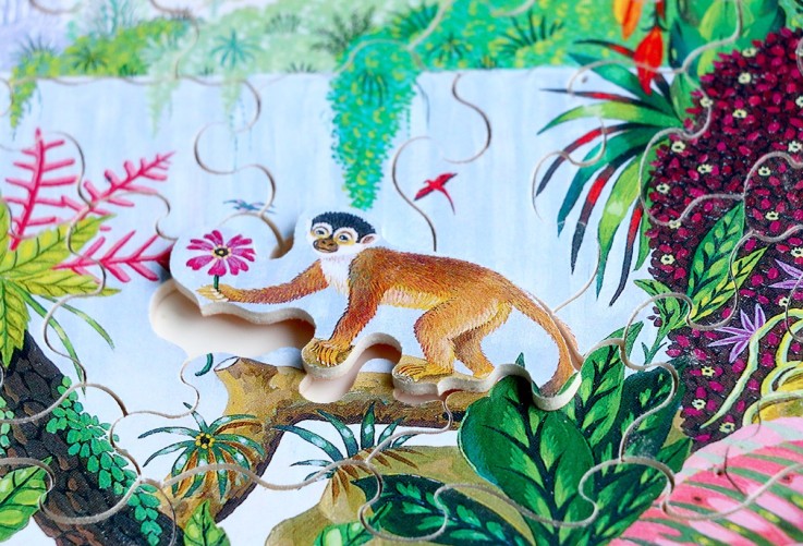 Puzzle en bois 100 pièces la Jungle