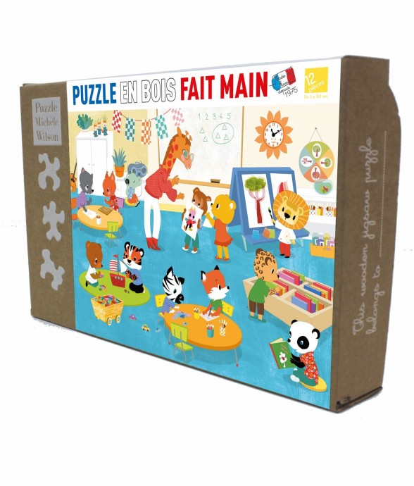 Puzzle en bois 12 pièces...