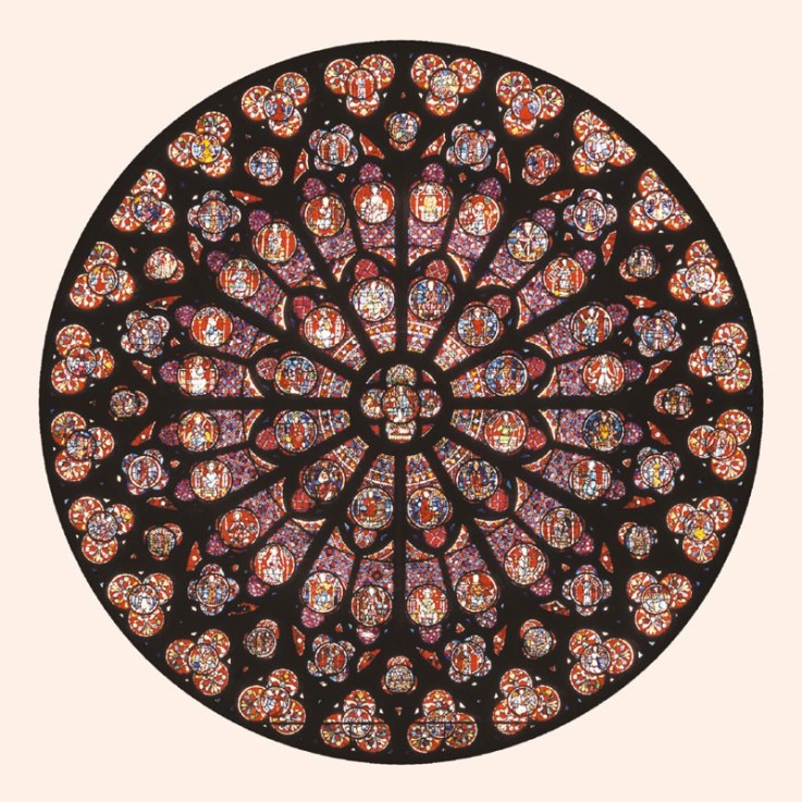 Puzzle en bois 30 pièces Rosace notre dame