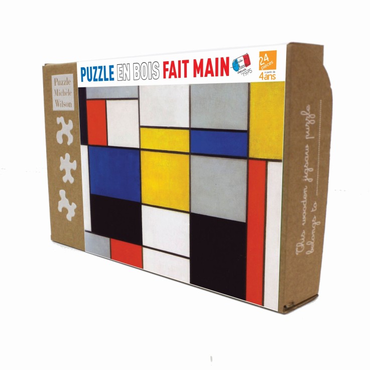 Puzzle en bois 24 pièces Composition 123