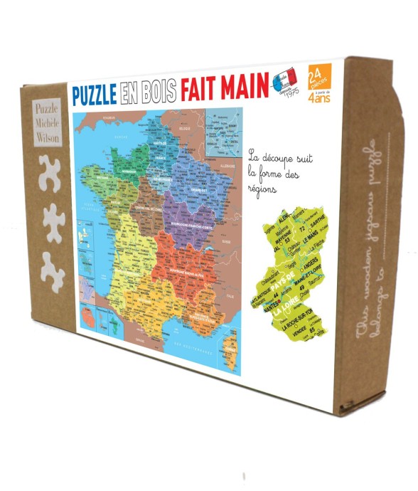 Puzzle en bois 24 pièces...