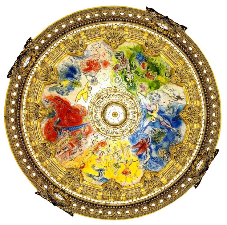Puzzle en bois 350 pièces Plafond de l'Opéra de Paris