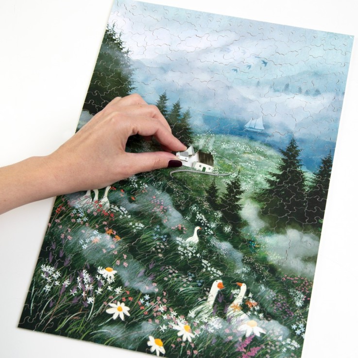 Puzzle en bois 500 pièces Misty Summer's Tale