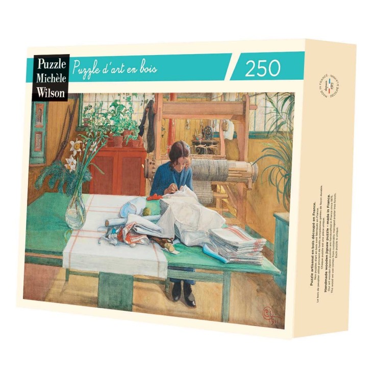 Puzzle en bois 250 pièces Jeune fille cousant