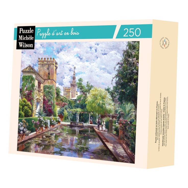 Puzzle en bois 250 pièces Le bassin de l'Alcazar