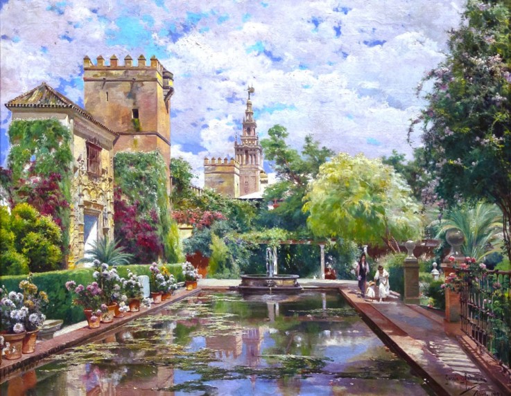 Puzzle en bois 250 pièces Le bassin de l'Alcazar