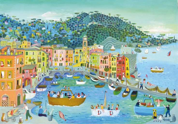 Puzzle en bois 500 pièces Camogli le port