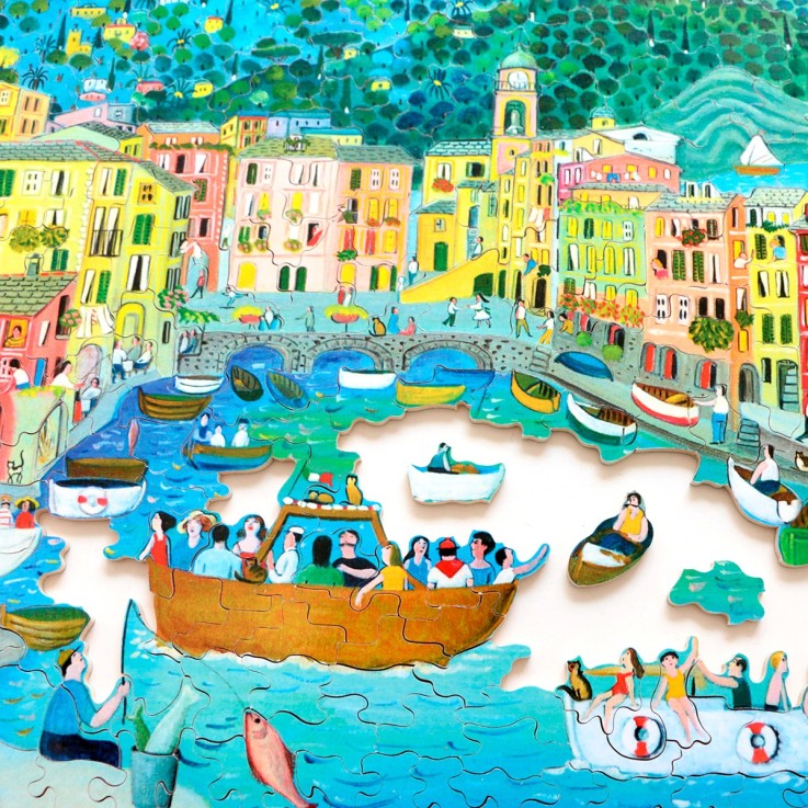 Puzzle en bois 500 pièces Camogli le port