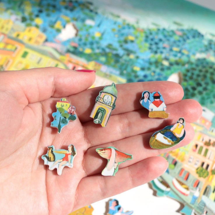 Puzzle en bois 500 pièces Camogli le port