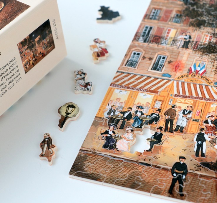 Puzzle en bois 250 pièces Proche de la place de l'étoile