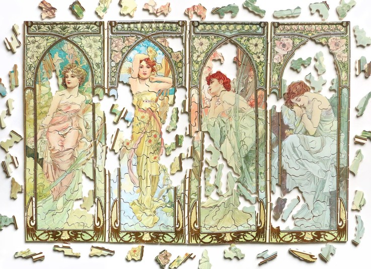 Puzzle en bois 350 pièces Les heures du jour