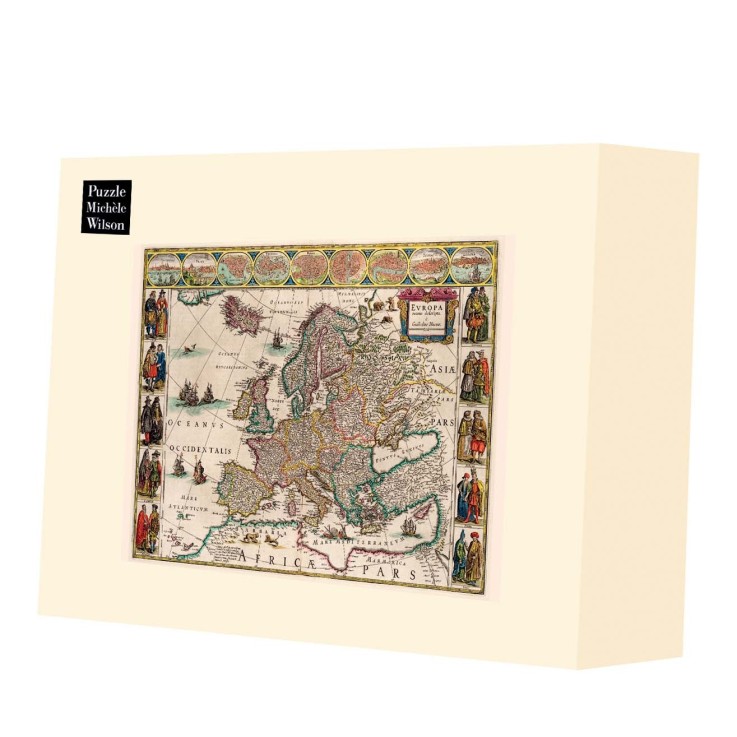 Puzzle en bois 1500 pièces Carte d'Europe hc