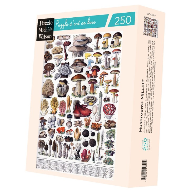 Puzzle en bois 250 pièces Les champignons