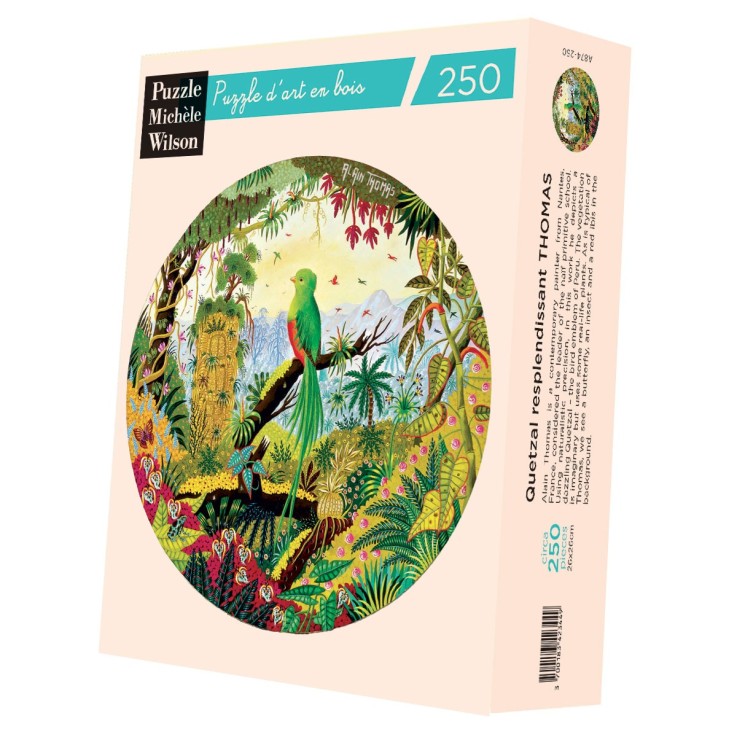 Puzzle en bois 250 pièces Quetzal resplendissant