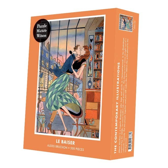 Puzzle en bois 500 pièces Le baiser