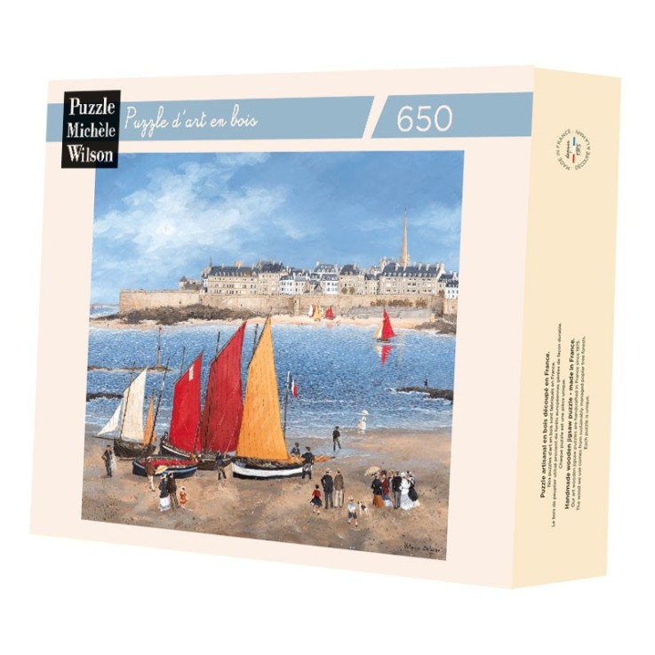 Puzzle en bois 650 pièces Les remparts de Saint-Malo