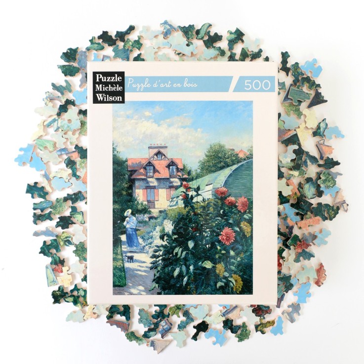 Puzzleen bois 500 pièces Les Dalias