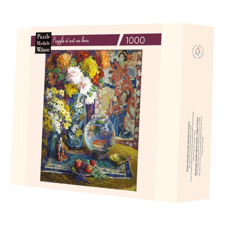 Puzzle en bois 1000 pièces Poissons Fruits et Fleurs