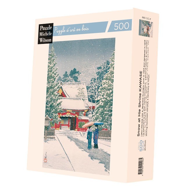 Puzzle en bois 500 pièces Neige à Hie-Jinja