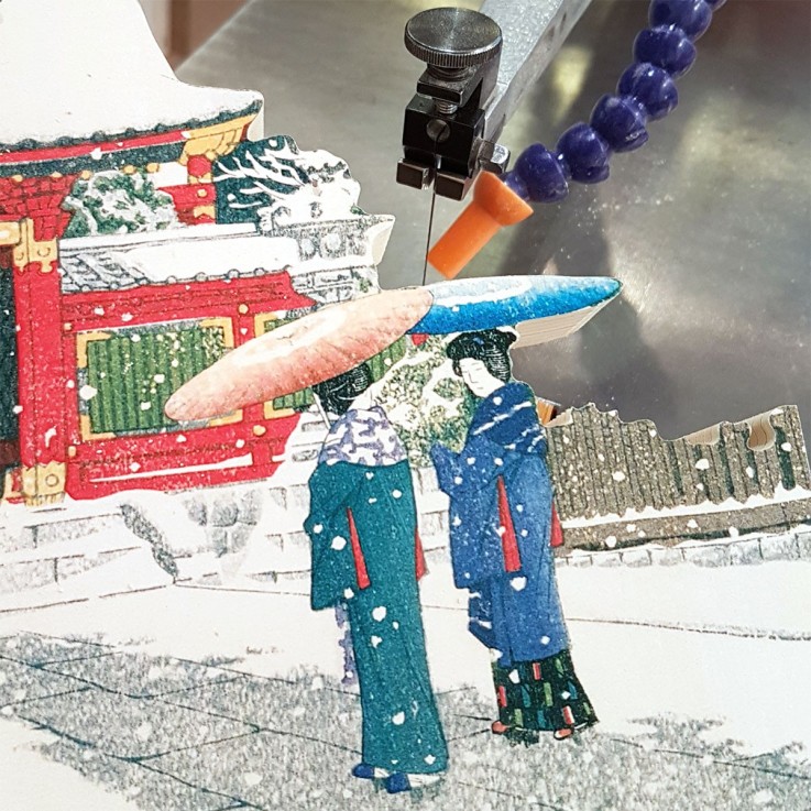 Puzzle en bois 500 pièces Neige à Hie-Jinja
