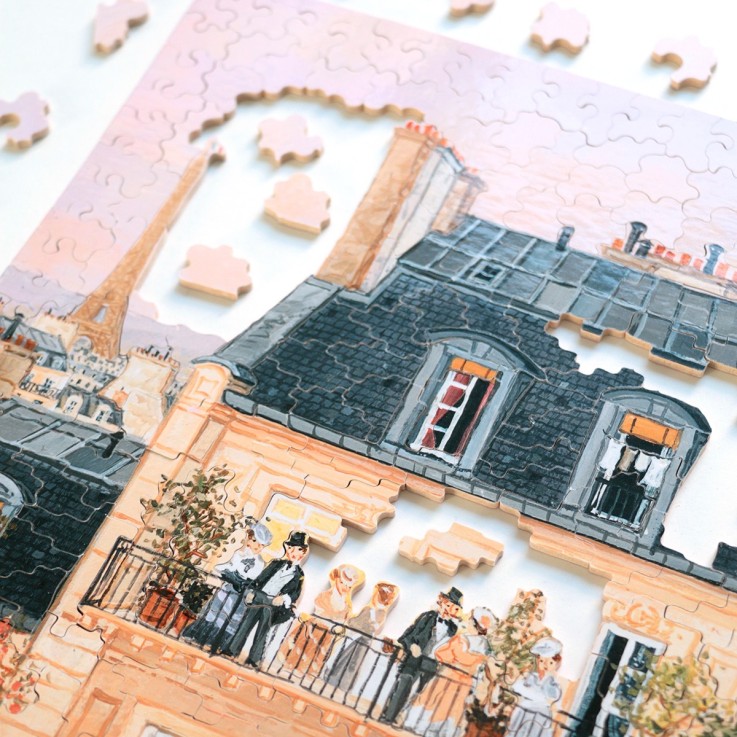 Puzzle en bois 350 pièces Chez Madame