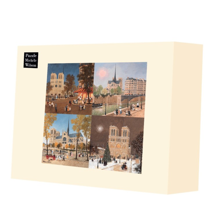 Puzzle en bois 1800 pièces Les saisons de Notre Dame