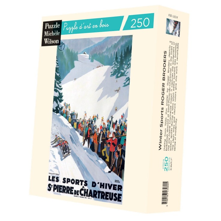 Puzzle en bois 250 pièces Sports d'hiver