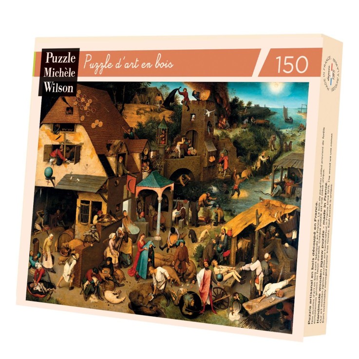 Puzzle en bois 150 pièces Proverbes flamands