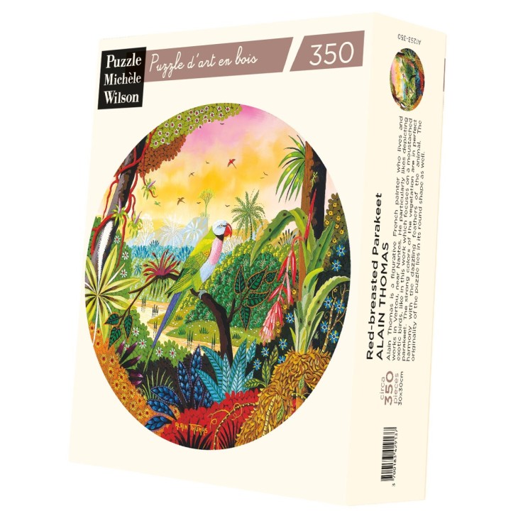 Puzzle en bois 350 pièces Perruche à Moustaches