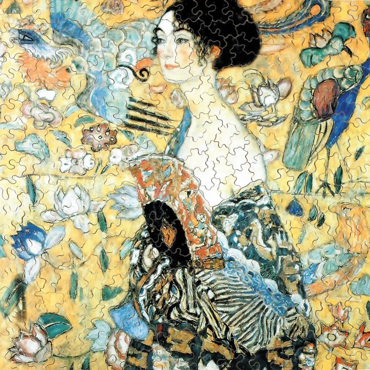 Puzzle en bois 350 pièces La dame à l'éventail