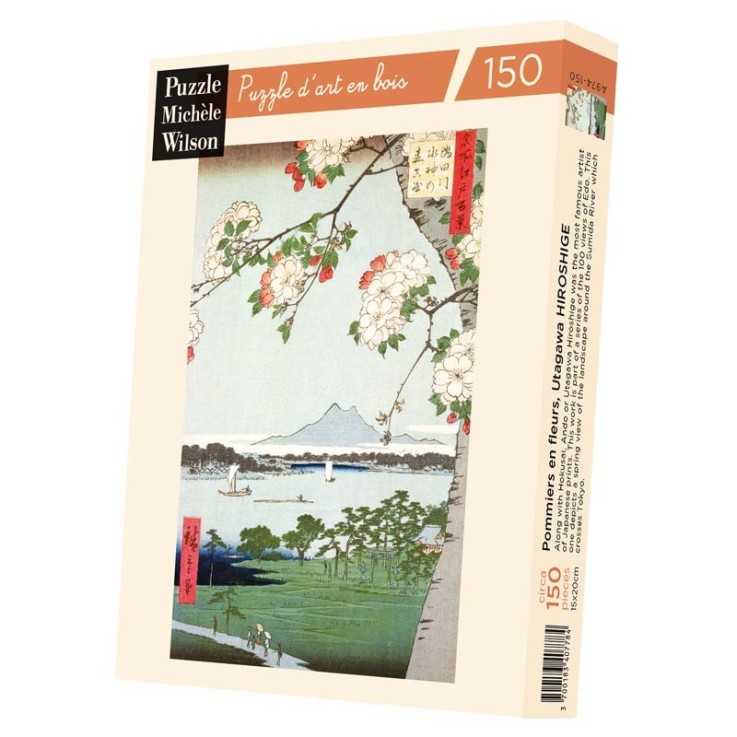 Puzzle en bois 150 pièces Pommiers en fleurs