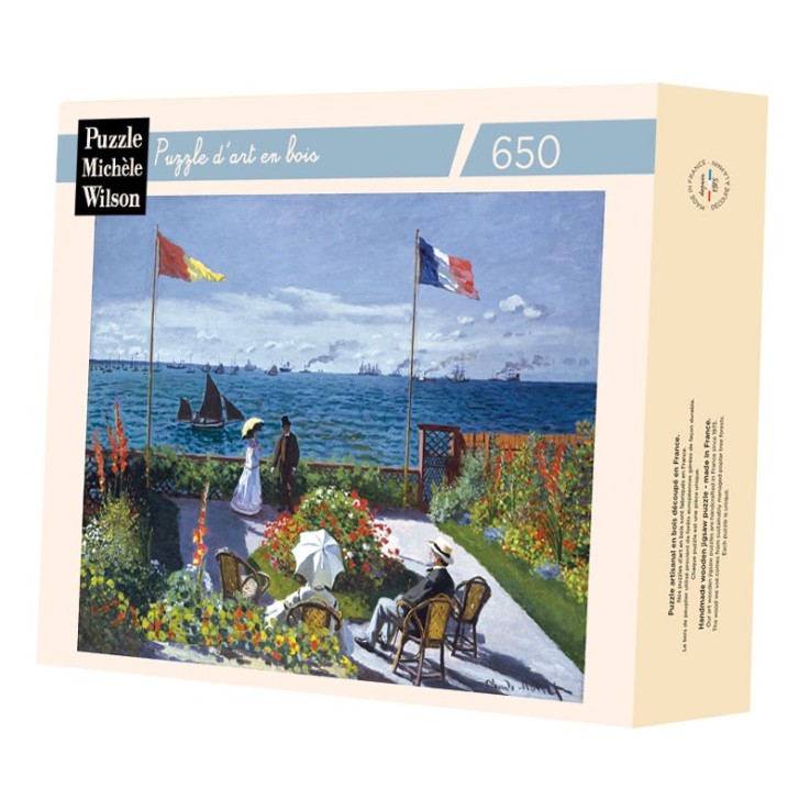 Puzzle en bois 650 pièces Terrasse a Sainte Adresse