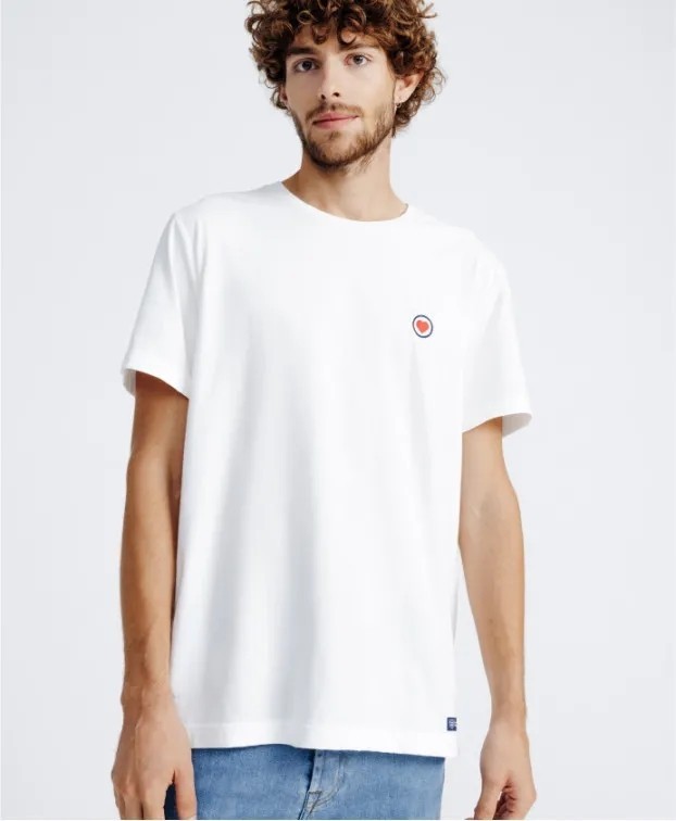 Tee-shirt Barthélémien "cœur" coton bio