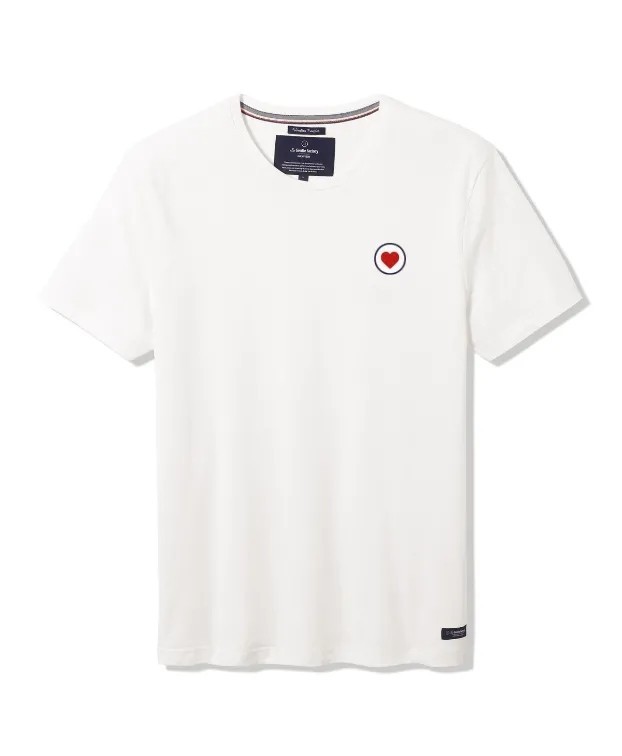 Tee-shirt Barthélémien "cœur" coton bio