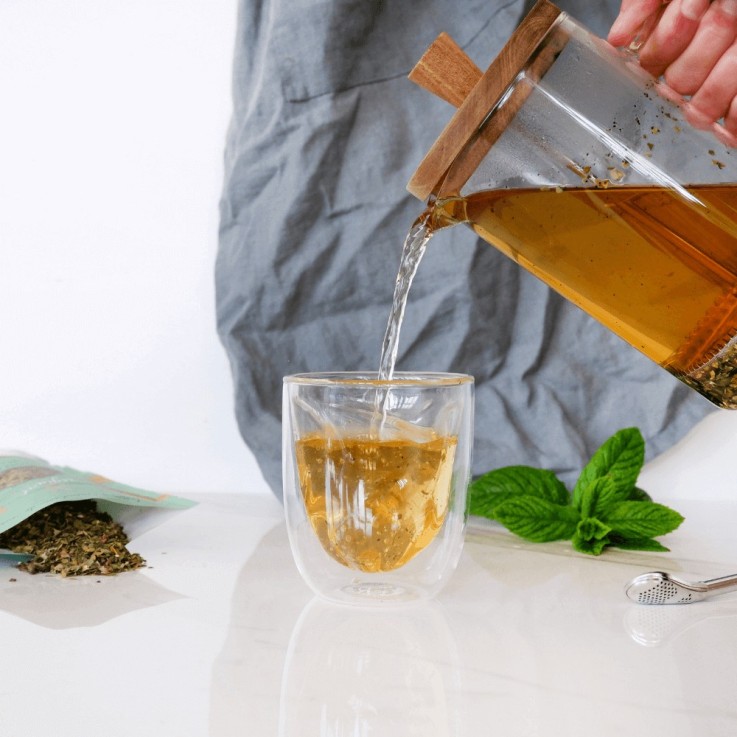 Infusion de maté Bio - Menthe poivrée (70g)