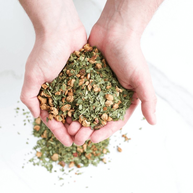 Infusion de maté Bio - Pomme & éclats de caramel au beurre salé (70g)