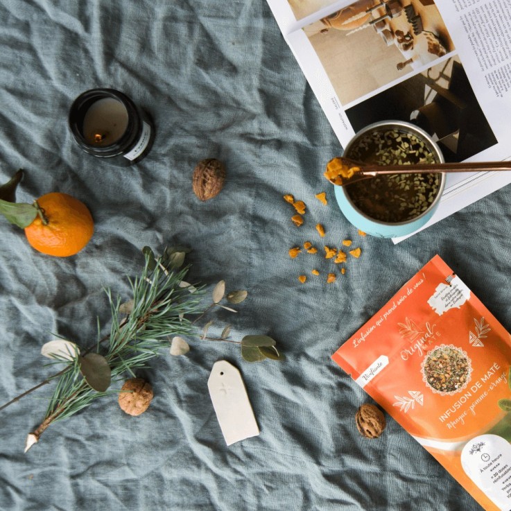 Infusion de maté Bio - Mangue, pomme, orange (70g)