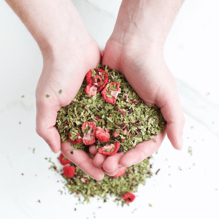 Infusion de maté Bio - Fraise, framboise, myrtille (70g)