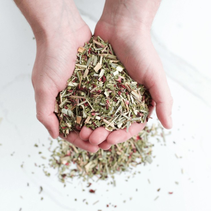 Infusion de maté Bio - Hibiscus, citronnelle (70g)