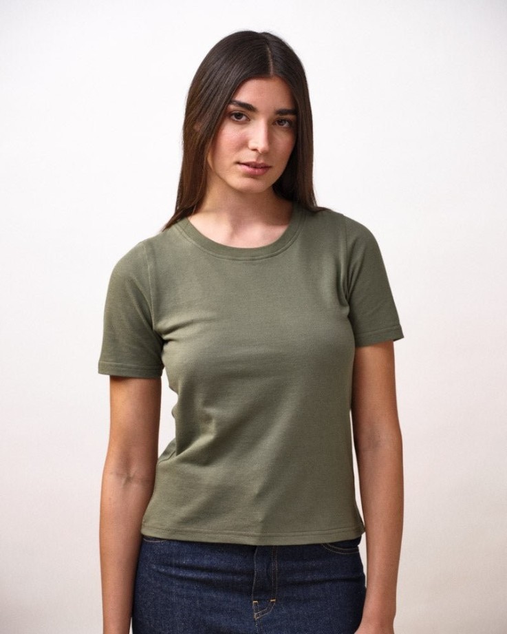 T-shirt maille piquée Adèle Coton Bio