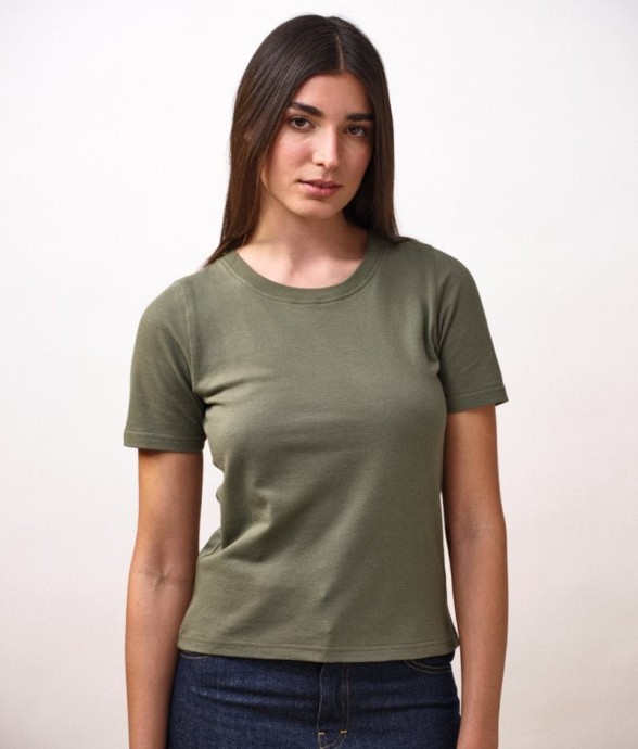 T-shirt maille piquée Adèle...